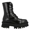 Ferragamo Black 30 Gancini Leather Biker Boots In Black