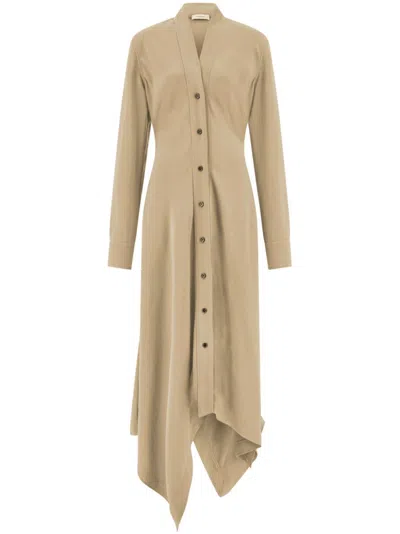 FERRAGAMO KLEID MIT ZIPFELSAUM