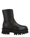 Ferragamo Klem Combat Boots In Black