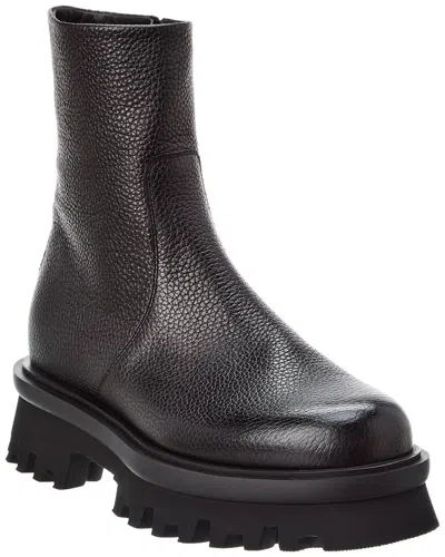 Ferragamo Klem Leather Boot In Black