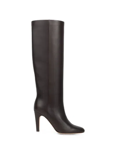 Ferragamo Knee High Boots In Brown