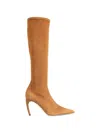 Ferragamo Knee High Boots In Neutral