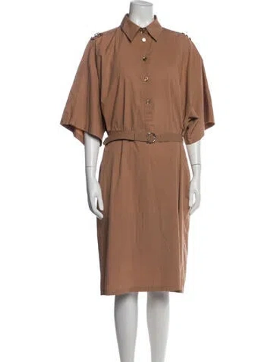 Pre-owned Ferragamo Knee-length Dress In Neutral