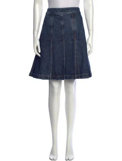 Pre-owned Ferragamo Knee-length Skirt In Blue
