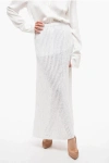 Ferragamo Side-slit Knit Skirt