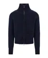 Ferragamo Knitted Blouson In Blue