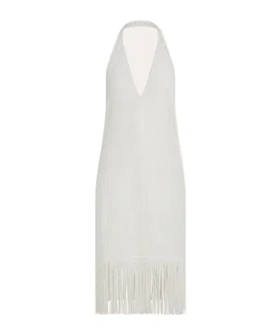 Ferragamo Knitted Dress In White