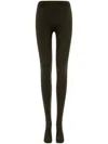 Ferragamo Knitted Leggings In Green