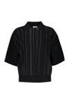 FERRAGAMO KNITTED WOOL POLO SHIRT