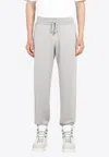 Ferragamo Drawstring Wool Track Trousers In Gray