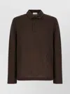 Ferragamo Knitwear Collared Sweater Long Sleeves In Brown
