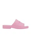 Ferragamo Knurled Slippers In Pink