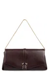 Ferragamo Shoulder Bag With Chain Strap And Gold-tone Hardware In Red-purple Or Grape