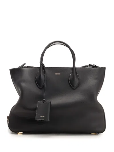Ferragamo L Star-shaped Tote Bag In Black