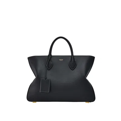 Ferragamo L Star-shaped Tote Bag In Black