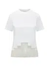 Ferragamo Lace-detail T-shirt In White