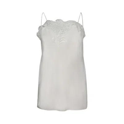 Pre-owned Ferragamo Lace Tank Top 'mascarpone / White' | Women's Size 38