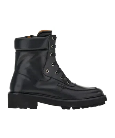 FERRAGAMO LACE-UP ANKLE BOOTS