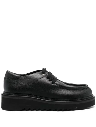 Ferragamo Lace Up In Black