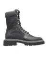 Ferragamo Lace-up Boots In Black