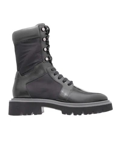 Ferragamo Lace-up Boots In Black