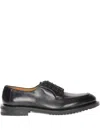 Ferragamo Lace-up Derby Shoes In Black