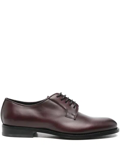 Ferragamo Lace-up Derby Shoes In Brown