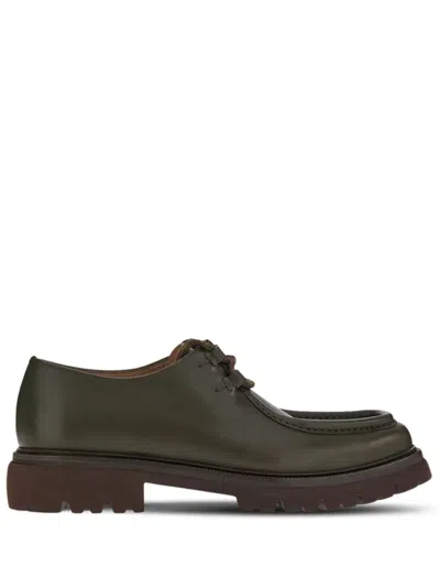 Ferragamo Lace-up Derby Shoes In Brown