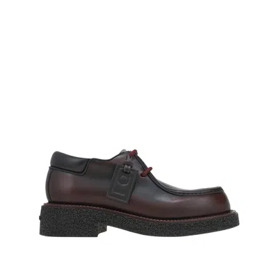 FERRAGAMO LACE UP DERBY SHOES