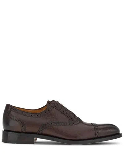 Ferragamo Oxford Shoe In Brown