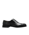 Ferragamo Tramezza Oxford With Toe Cap In Black