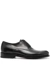 Ferragamo Lace-up Leather Oxford Shoes In Black