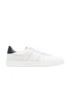 Ferragamo White Low Top Signature Sneakers In White