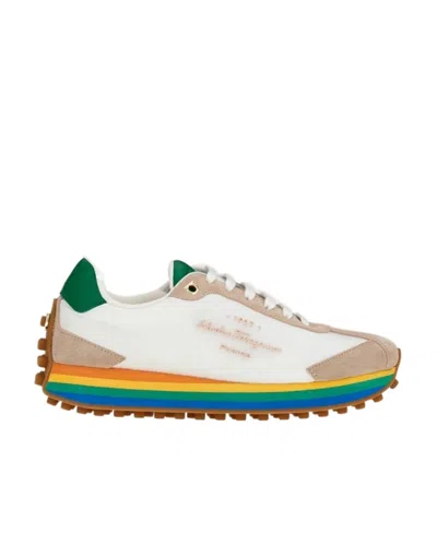 FERRAGAMO LACE UP SNEAKERS