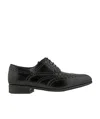 Ferragamo Oxford Leather Shoes In Black