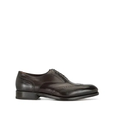 Ferragamo Lace-up Oxford Shoes In Black