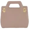 Ferragamo Ladies Beige Wanda Leather Mini Bag In Beige