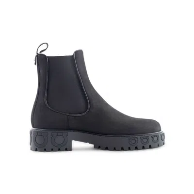 Ferragamo Ladies Black Boots