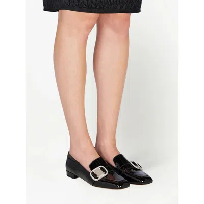 Ferragamo Ladies Black Loafers