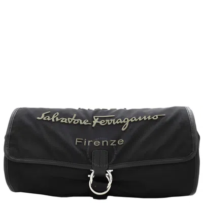 Ferragamo Ladies Black Nomadic Travel Shoe Case In Neutral