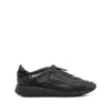 Ferragamo Pixie Toggle-fastening Sneakers In Black