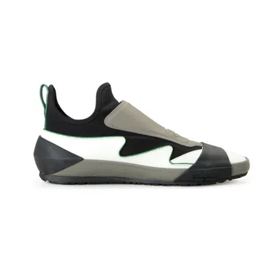 Ferragamo Ladies Black Sneakers In Multi