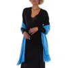 Ferragamo Ladies Blue Oblong Jacquard Scarf In Blue