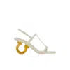 Ferragamo Elina Sandal In White