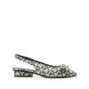 Ferragamo Vara Leather Pump In Multi
