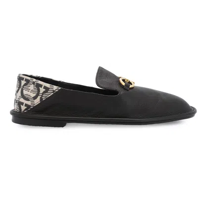 Ferragamo Ladies Nomadic Stories Moccasins In Black