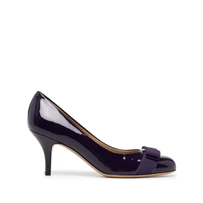 Ferragamo Ladies Purple Heels