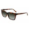Ferragamo Salvatore  Grey Gradient Rectangular Ladies Sunglasses Sf1027s 214 55