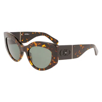 Ferragamo Ladies' Sunglasses Salvatore  Sf1044s-281  53 Mm Gbby2 In Brown