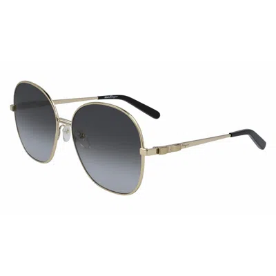 Ferragamo Ladies' Sunglasses Salvatore  Sf242s-711  60 Mm Gbby2 In Gray